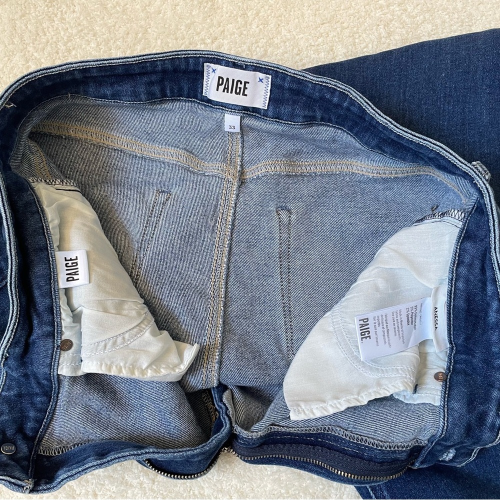 Paige Anessa Wide Leg Jean Size 33 - Picture 9 of 16